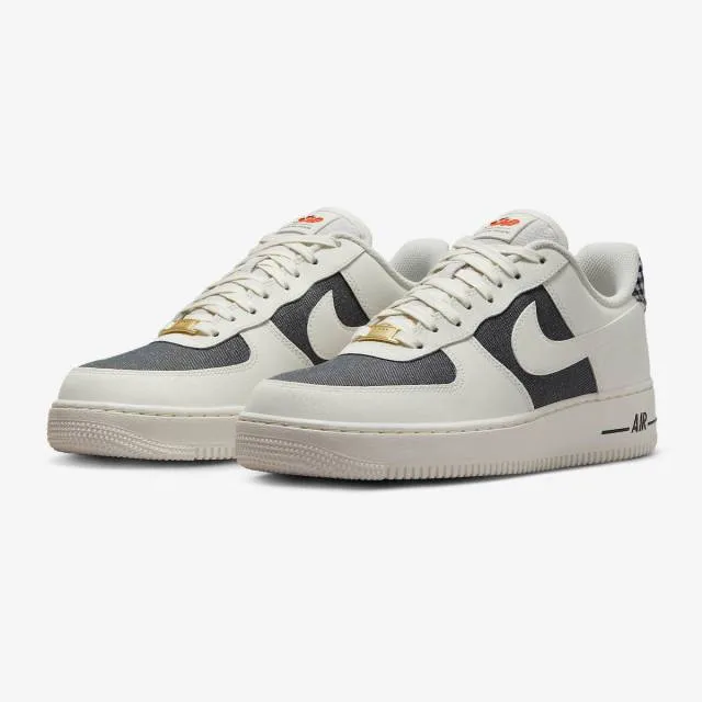 Nike air force 1 '07 (designed fresh/ sail/ dark smoke grey/ safety orange/ sail) men us 8-13 fj4021