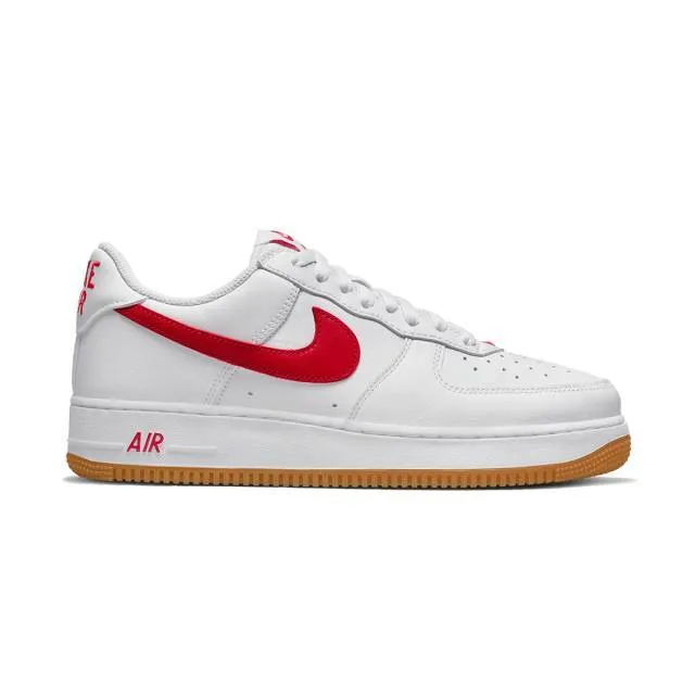 Nike air force 1 '07 low (since 82/ color of the month/ white/ university red/ gum yellow) men us 8-13 dj3911-102