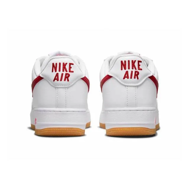 Nike air force 1 '07 low (since 82/ color of the month/ white/ university red/ gum yellow) men us 8-13 dj3911-102