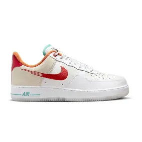 Nike air force 1 '07 premium (leap high/ summit white/ white/ washed teal/ university red) men us 8-