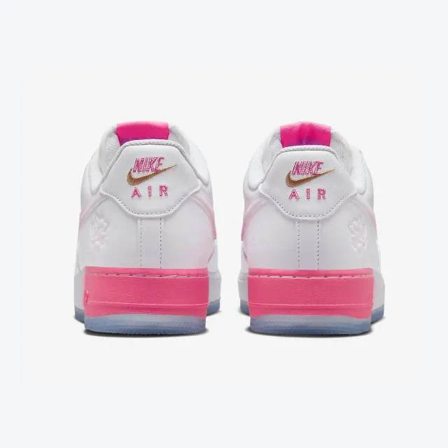 Nike air force 1 '07 (san francisco pack lotus flower/ white/ lotus pink/ yellow gold/ blue jay/ pin