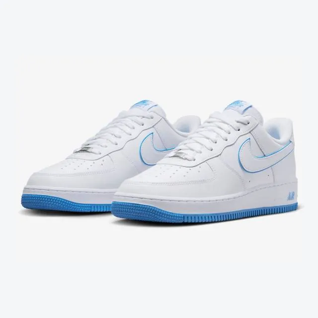 Nike air force 1 '07 (white university blue/ white/ white/ university blue) men us 8-13 dv0788-101