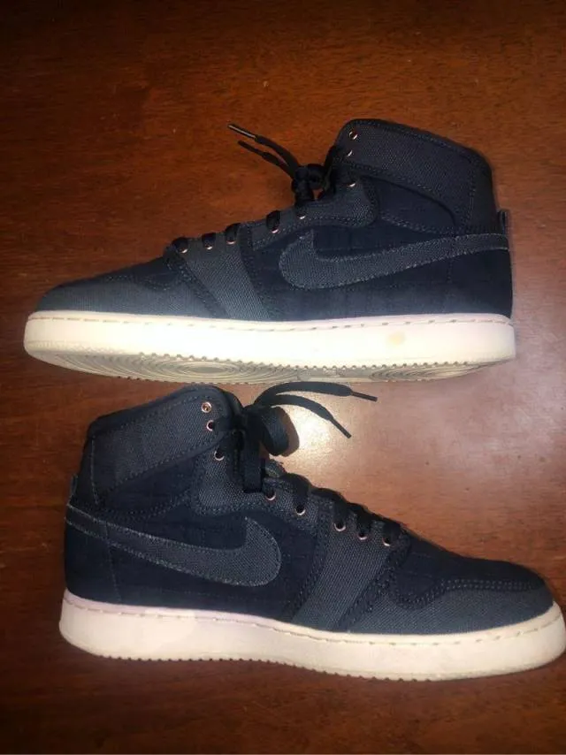 Nike air jordan 1 ko high og canvas obsidian