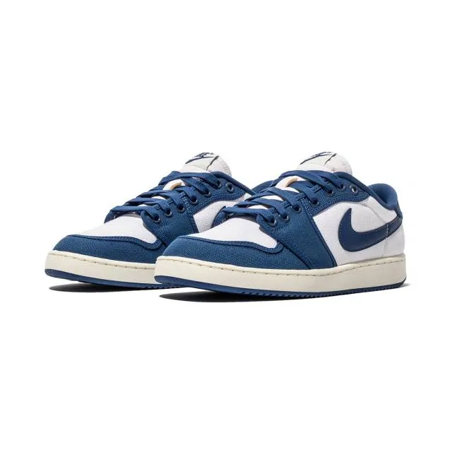 Nike air jordan 1 ko low (kentucky/ white/ dark royal blue/ sail) men us 8-13 dx4981-103