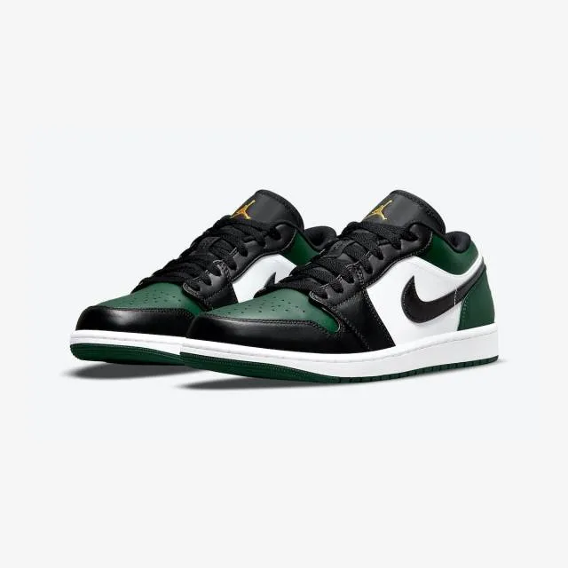 Nike air jordan 1 low (green toe/ noble green/ pollen/ white/ bla