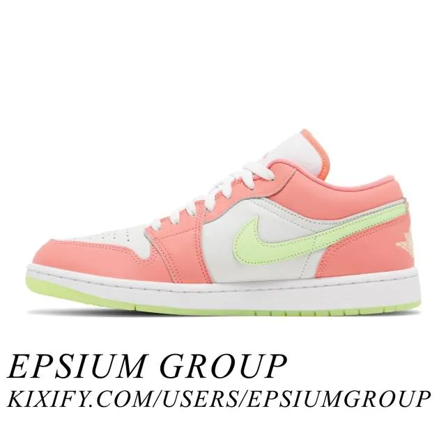 Nike air jordan 1 low se (lava glow/ lava glow/ white/ barely volt) men us 8-13 fn6772-671