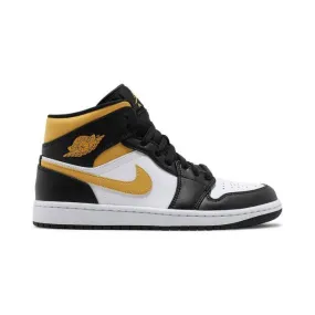 Nike air jordan 1 mid (black university gold/ white/ pollen/ blac