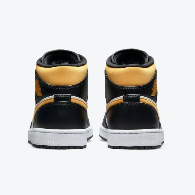 Nike air jordan 1 mid (black university gold/ white/ pollen/ blac