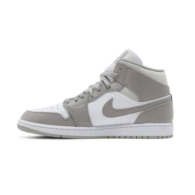 Nike air jordan 1 mid (linen/ college grey/ light bone/ white) me