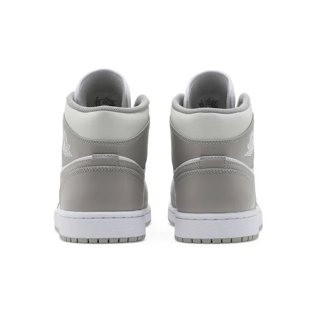 Nike air jordan 1 mid (linen/ college grey/ light bone/ white) me