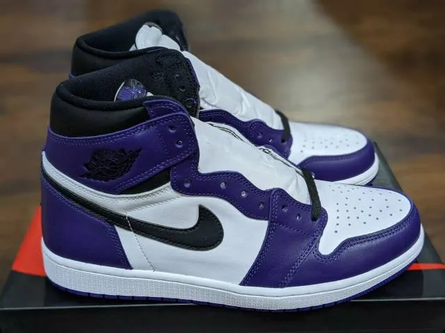 Nike air jordan 1 retro high og court purple