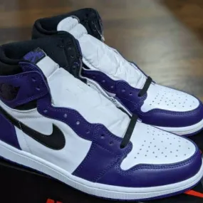 Nike air jordan 1 retro high og court purple