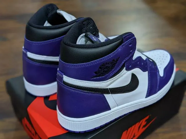 Nike air jordan 1 retro high og court purple