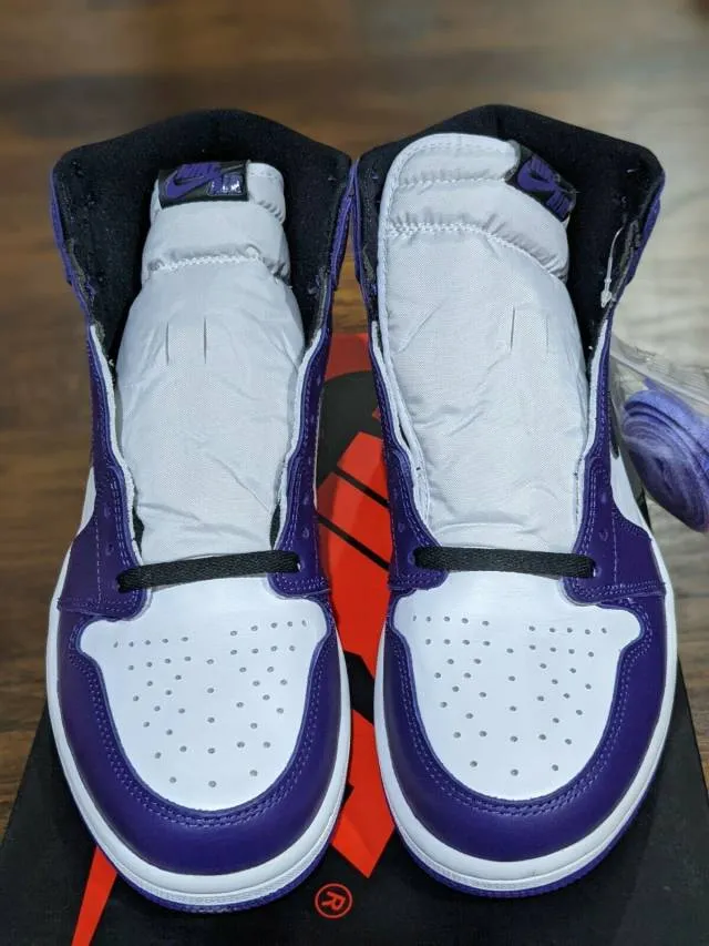 Nike air jordan 1 retro high og court purple