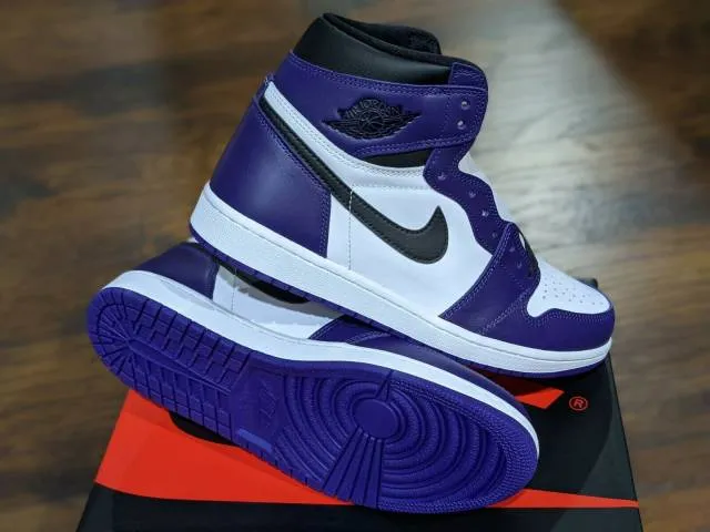 Nike air jordan 1 retro high og court purple