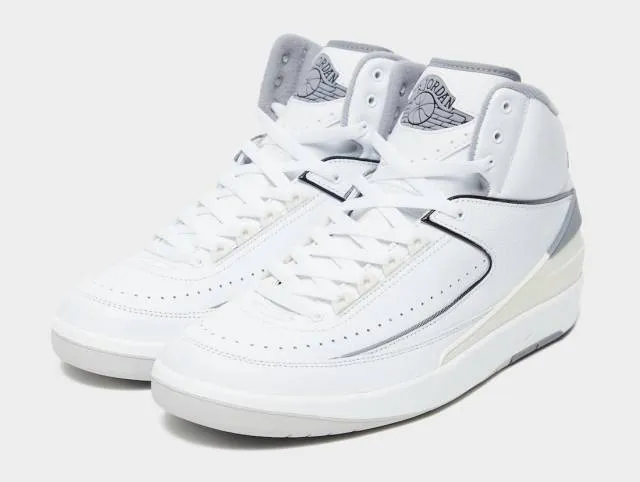 Nike air jordan 2 retro cement grey white sail black