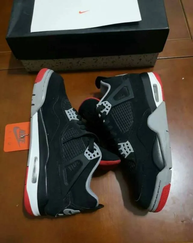 Nike air jordan 4 retro og bred gs