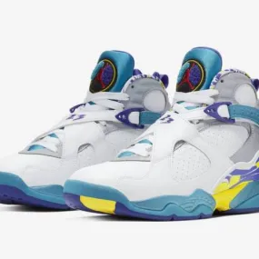 Nike air jordan 8 retro white aqua bright concord ci1236-100