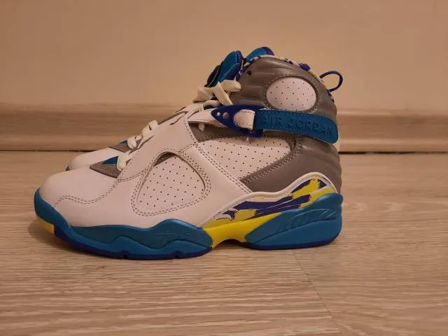 Nike air jordan 8 retro white aqua bright concord ci1236-100