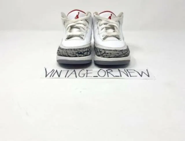 Nike air jordan iii 3 hall of fame 2018 retro 832033-116 td bt toddler sz 8c