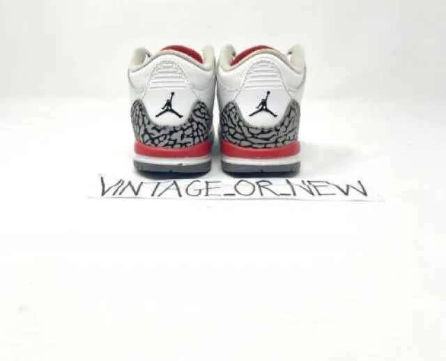 Nike air jordan iii 3 hall of fame 2018 retro 832033-116 td bt toddler sz 8c