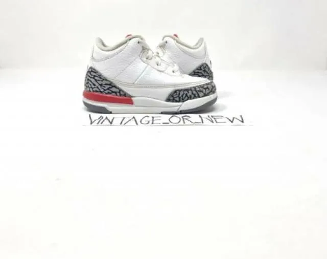 Nike air jordan iii 3 hall of fame 2018 retro 832033-116 td bt toddler sz 8c