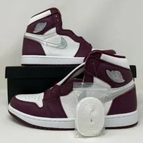 Nike air jordan retro i 1 high og bordeaux 2021 purple men's size 11 555088-611