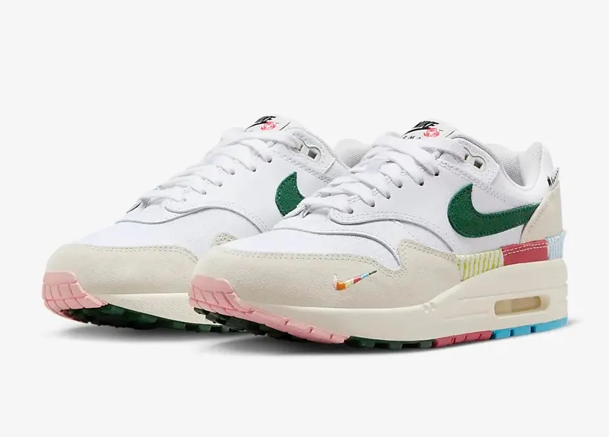 Nike Air Max 1 All Petals United White Fir Sail Light Bone Adobe FQ0256-131