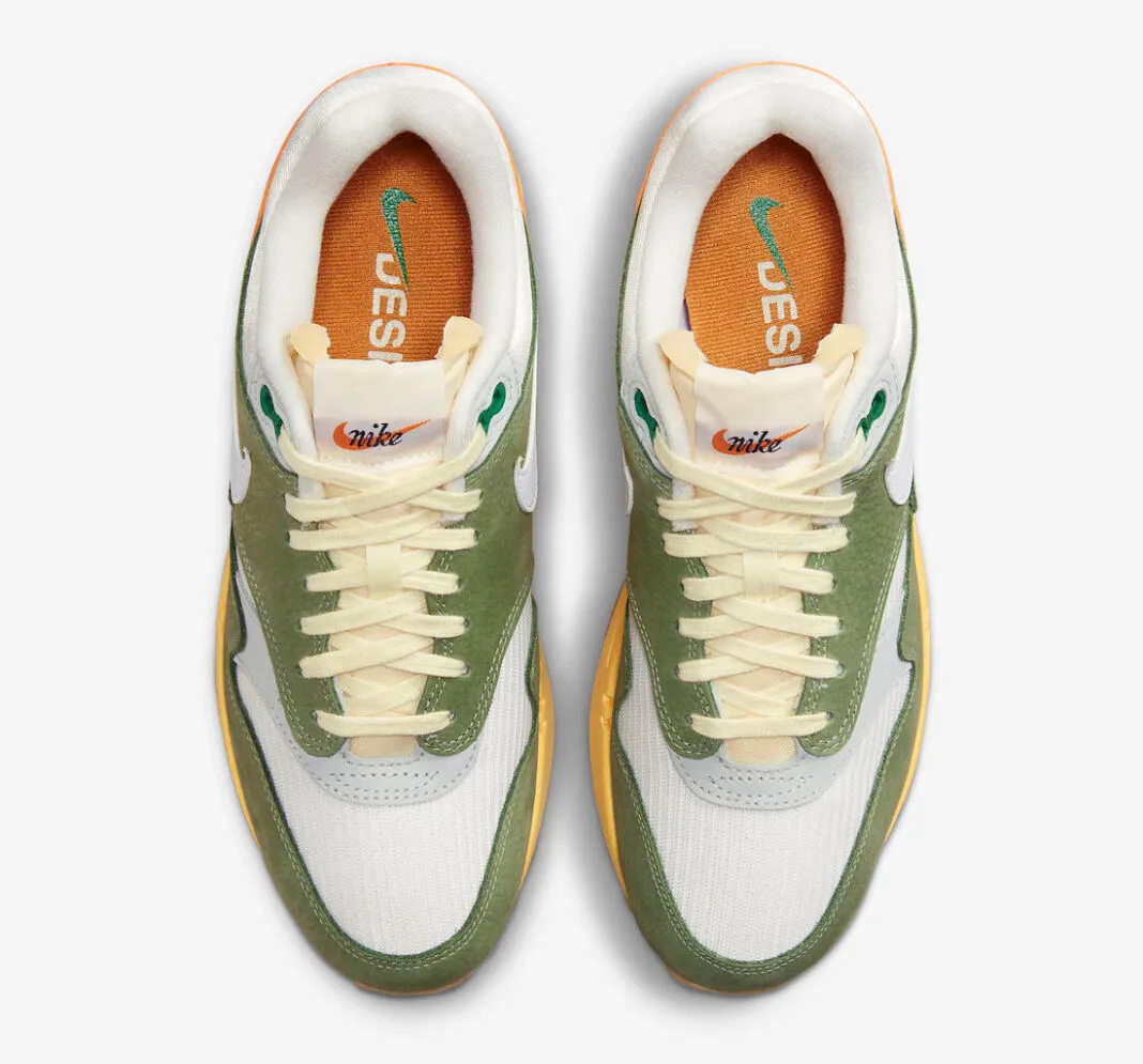 Nike Air Max 1 Design by Japan Green White Orange FD0395-386