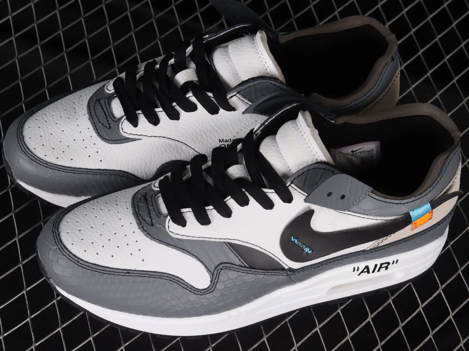 Nike Air Max 1 Off-White Dark Grey Black AA7293-007