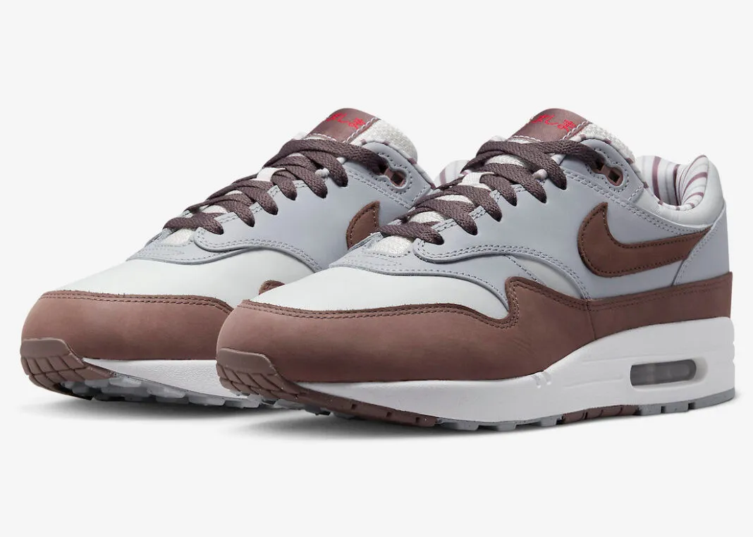 Nike Air Max 1 Premium Shima Shima Plum Eclipse Wolf Grey White Siren Red FB8916-100