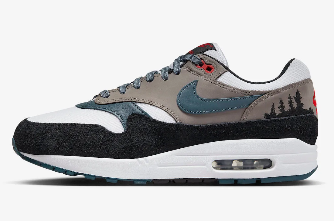 Nike Air Max 1 PRM Escape Treeline State Blue Black Soft Grey FJ0698-100