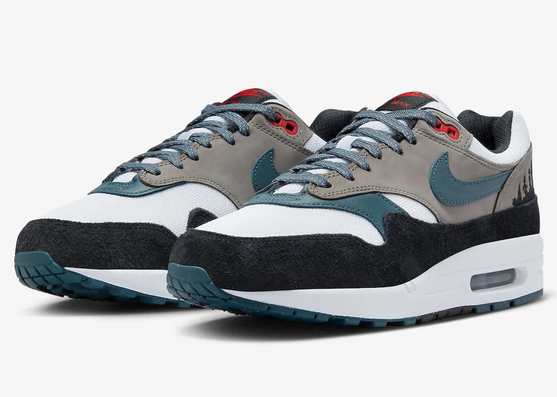 Nike Air Max 1 PRM Escape Treeline State Blue Black Soft Grey FJ0698-100