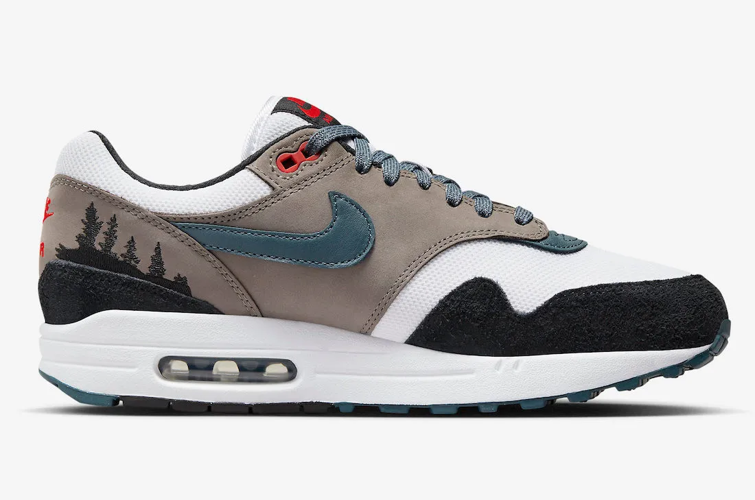 Nike Air Max 1 PRM Escape Treeline State Blue Black Soft Grey FJ0698-100