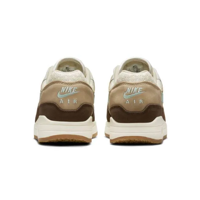 Nike air max 1 retro (crepe hemp 2022/ medium brown/ mint green foam/ mushroom/ muslin) men us 8-13