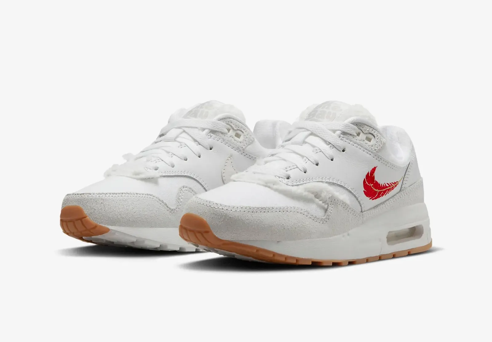 Nike Air Max 1 The Bay GS White University Red FJ4628-100