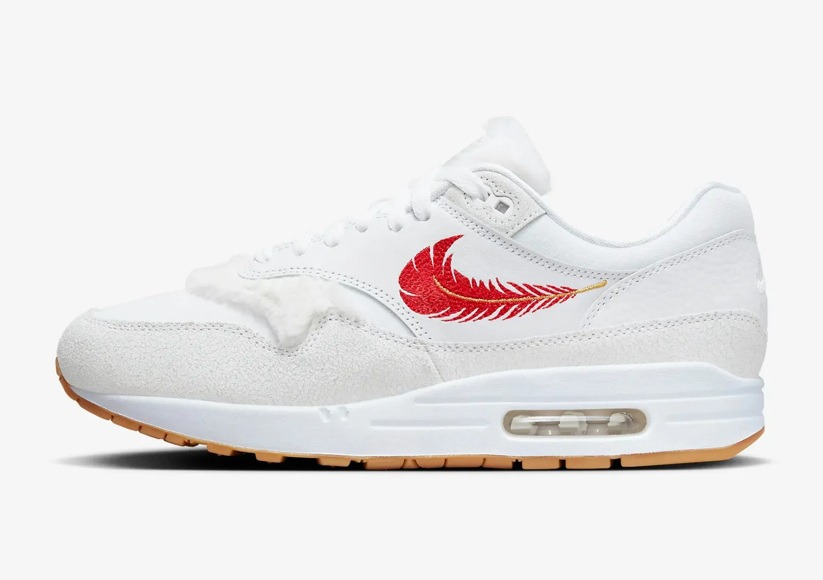 Nike Air Max 1 The Bay White University Red FJ4451-100