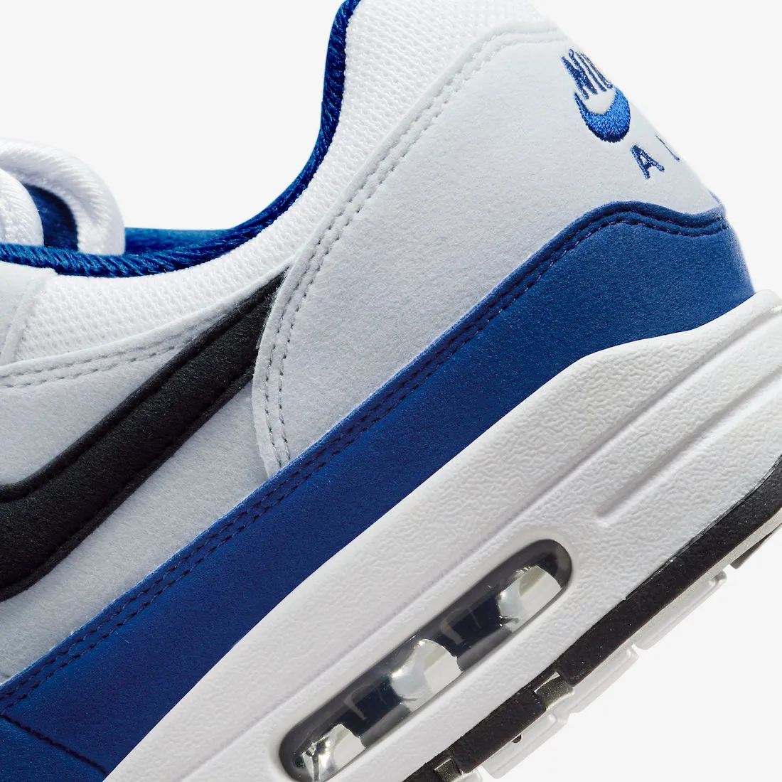 Nike Air Max 1 White Black Deep Royal Blue FD9082-100