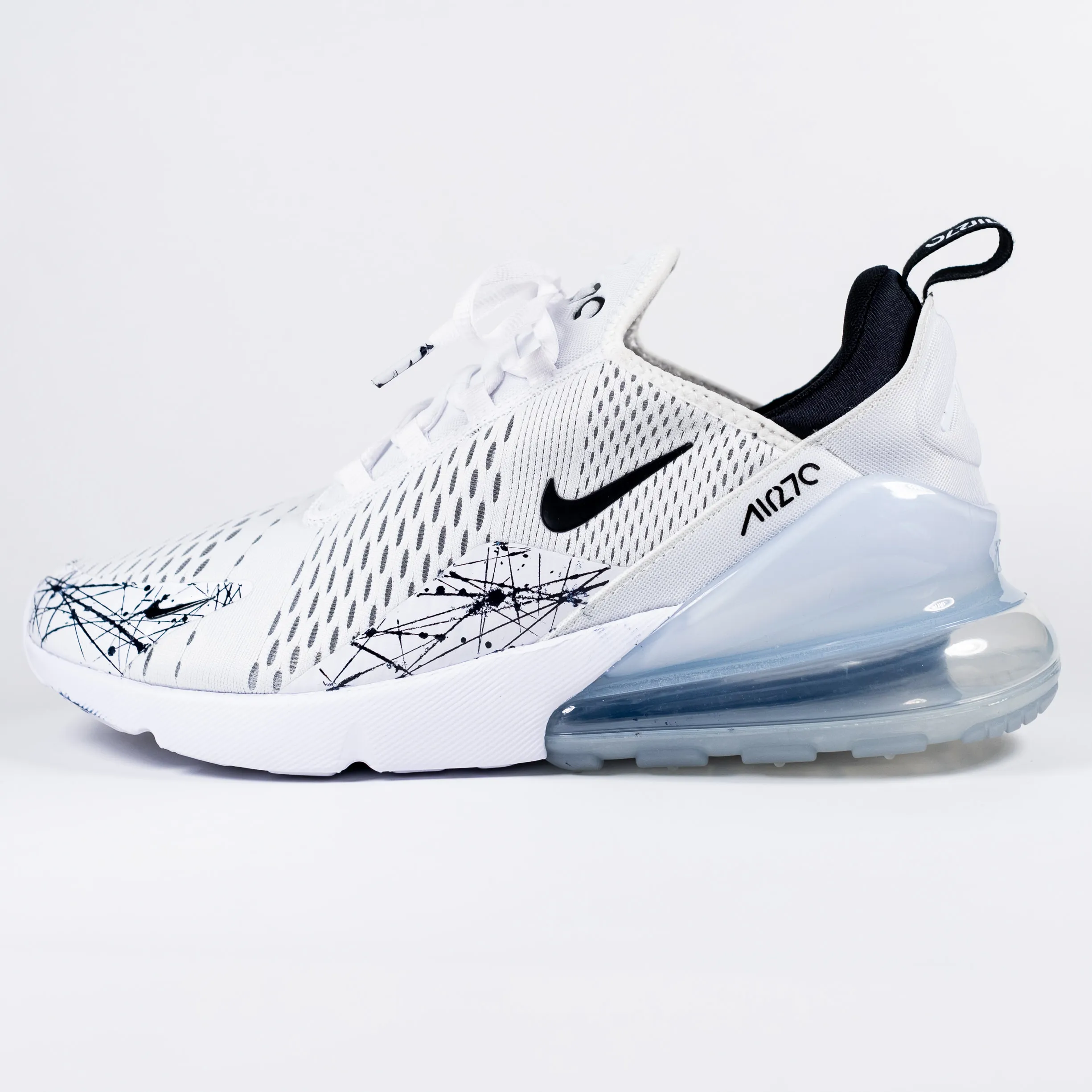 Nike Air Max 270 Custom White 'Monochromatic' Edition