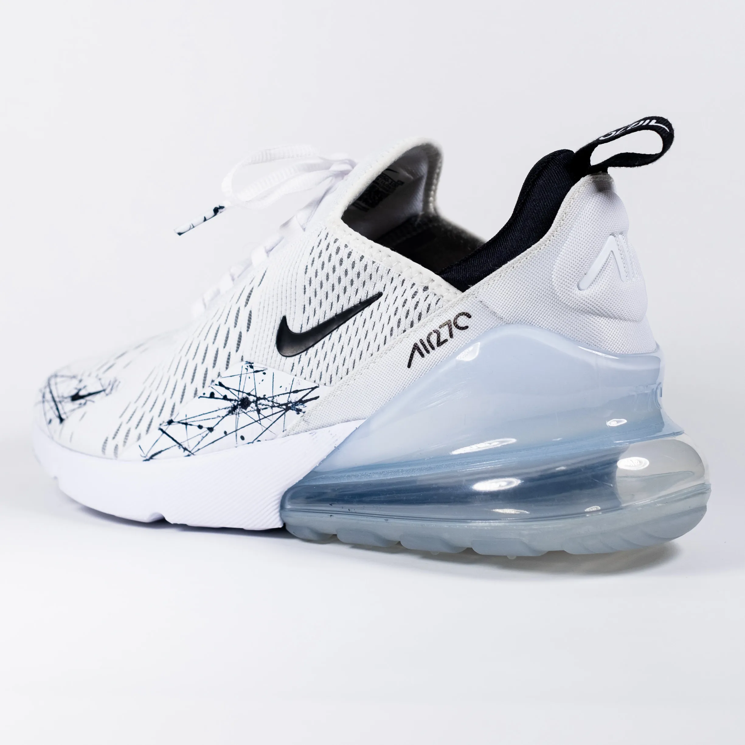 Nike Air Max 270 Custom White 'Monochromatic' Edition