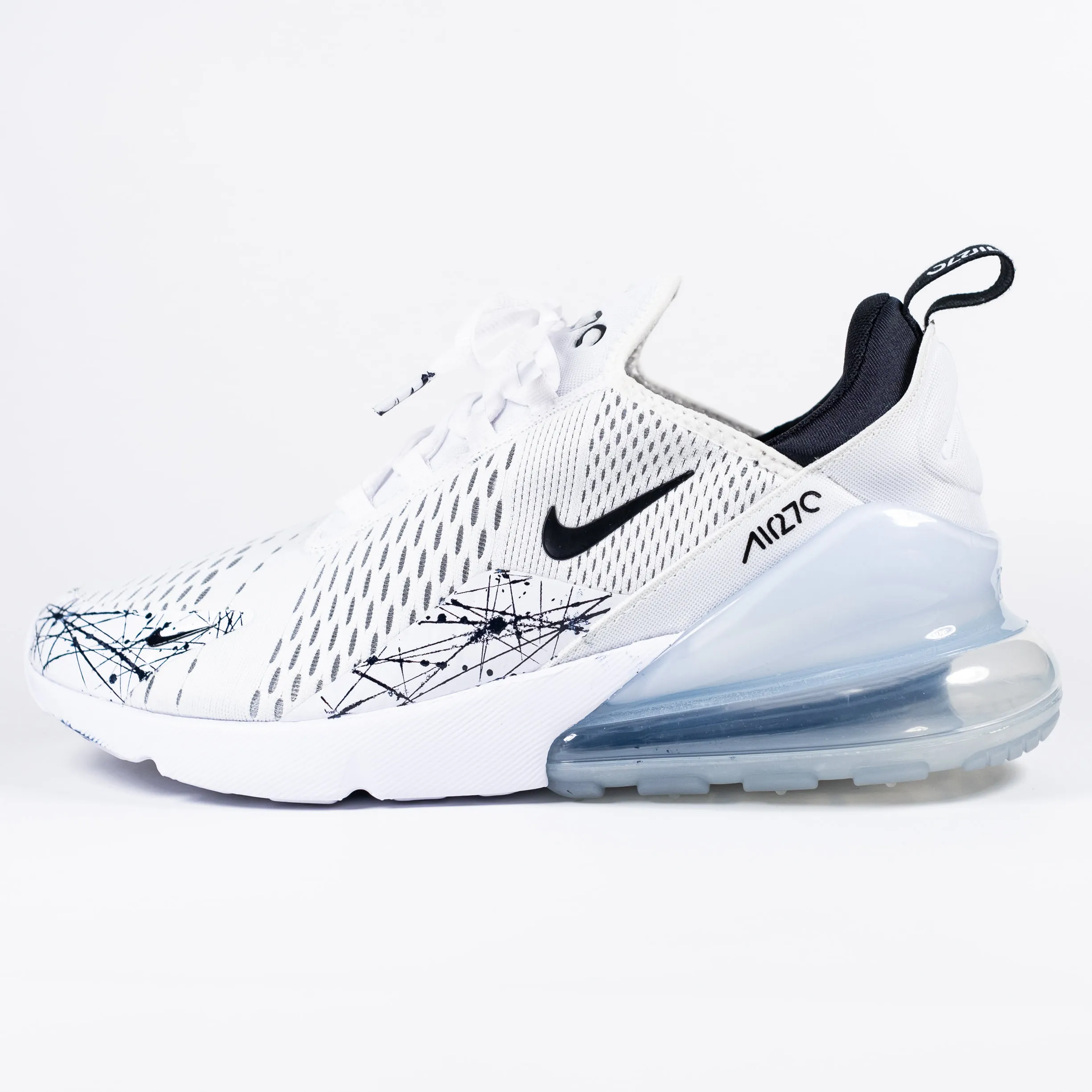 Nike Air Max 270 Custom White 'Monochromatic' Edition