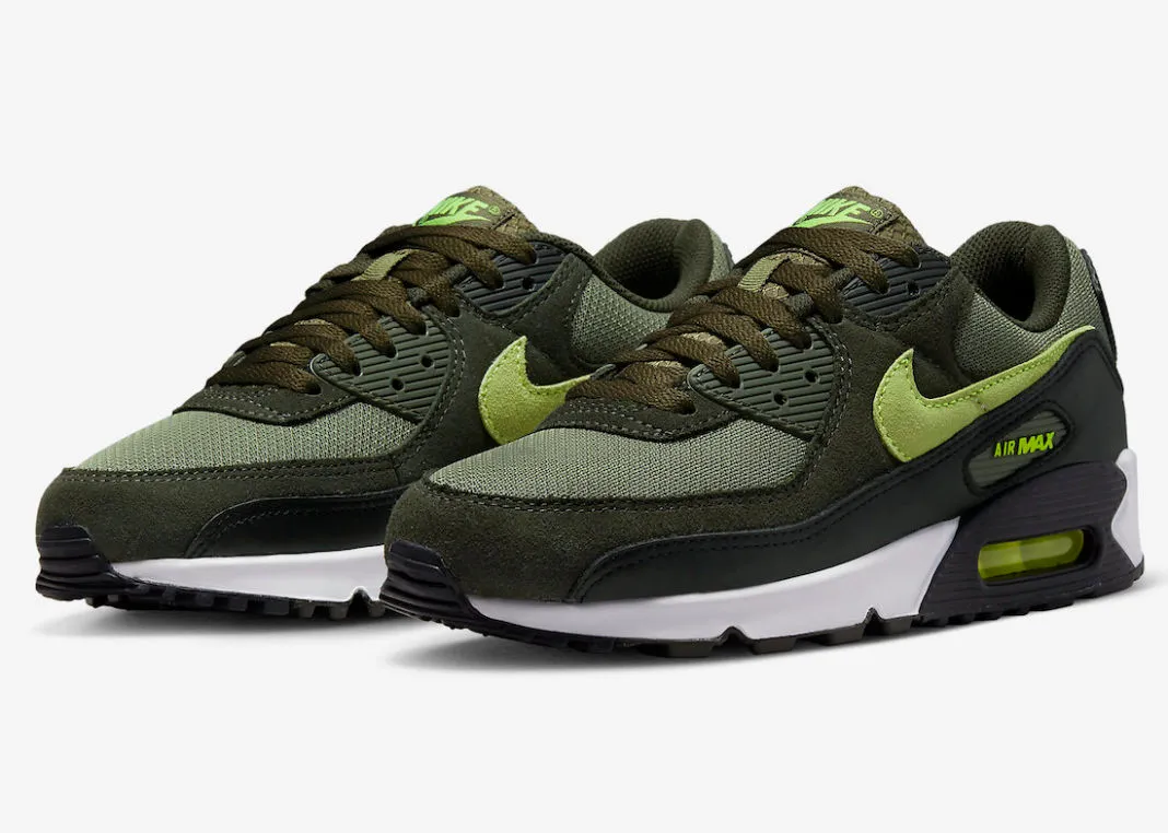 Nike Air Max 90 Medium Olive Sequoia White Volt DQ4071-200