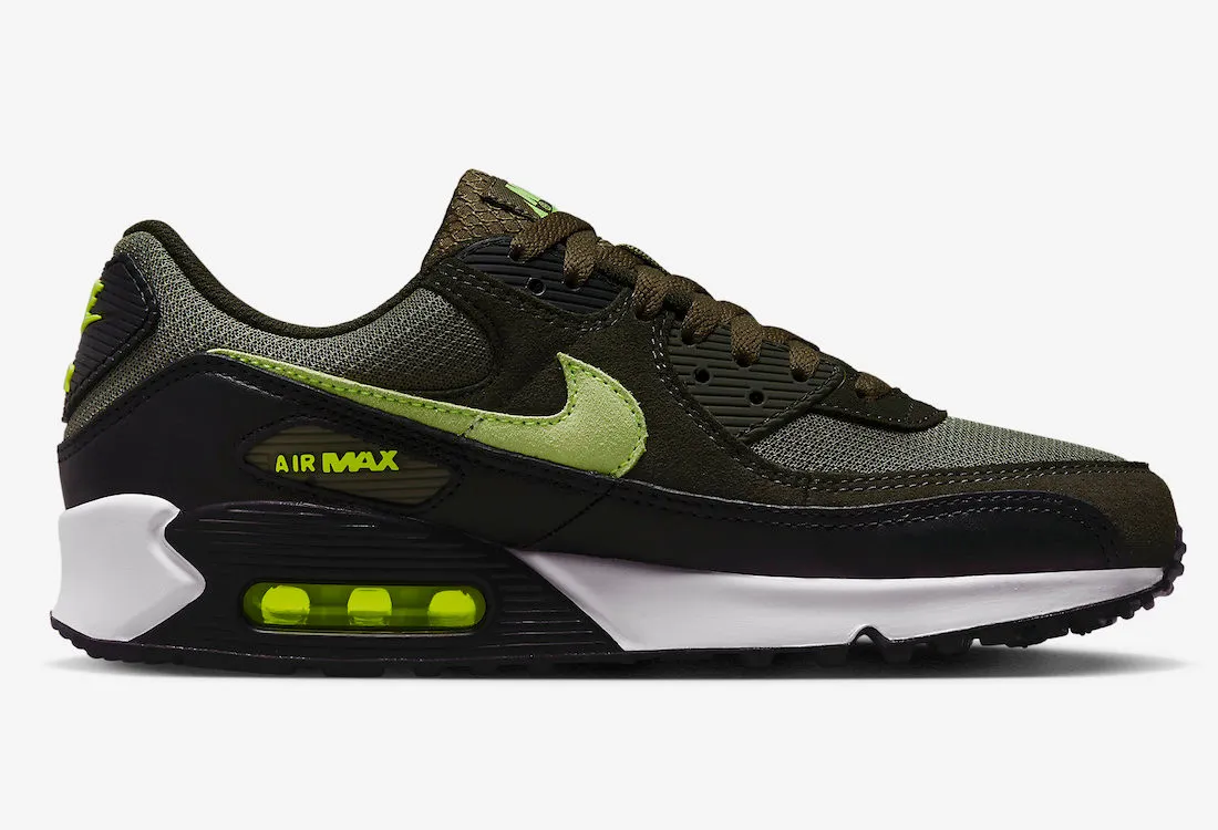 Nike Air Max 90 Medium Olive Sequoia White Volt DQ4071-200