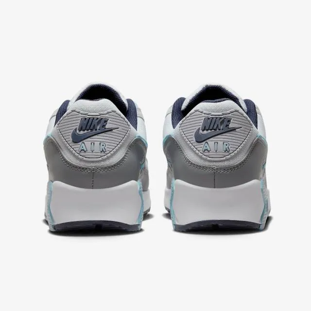 Nike air max 90 (pure platinum worn blue/ grey/ pure platinum/ obsidian/ wolf grey/ worn blue) men u