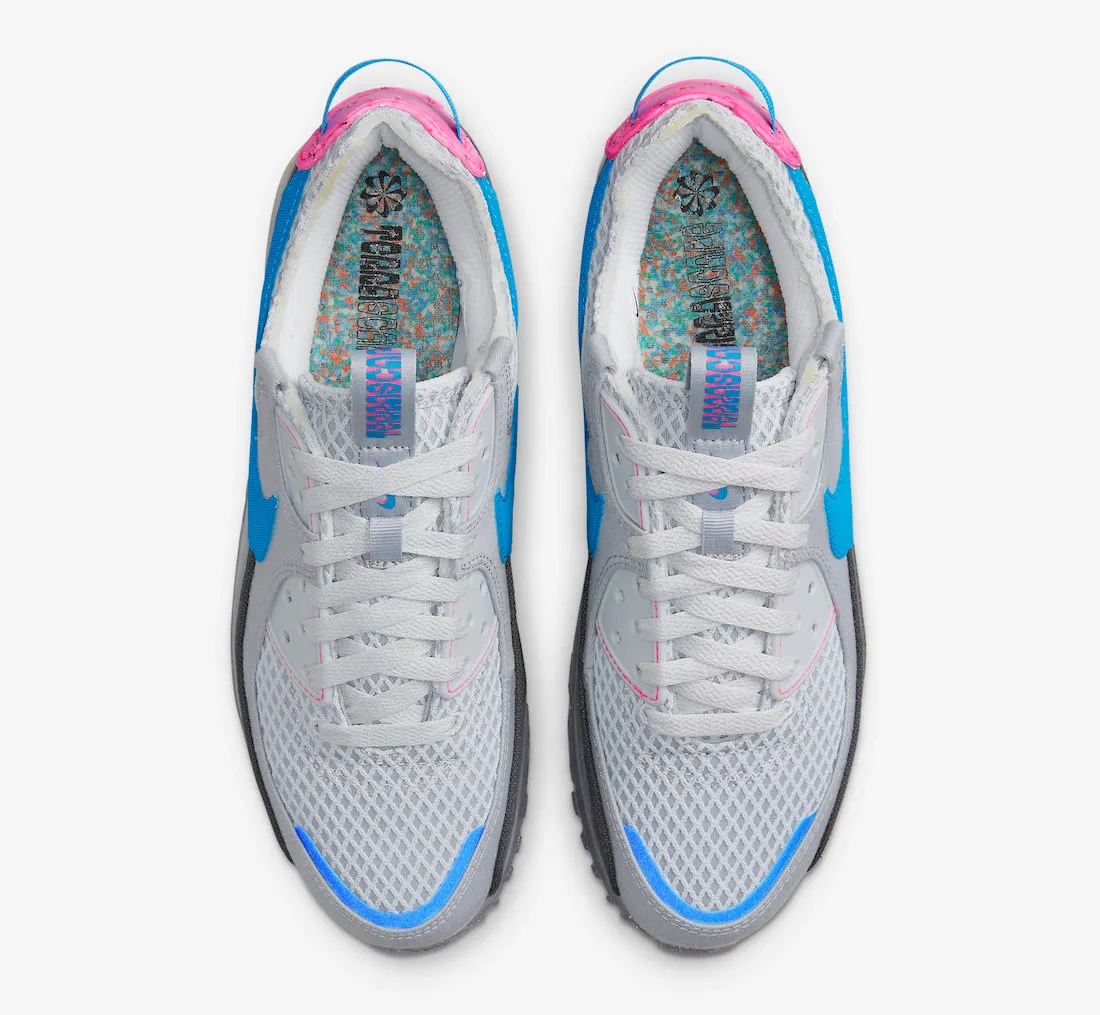 Nike Air Max 90 Terrascape Miami Wolf Grey Hyper Pink Photo Blue DM0033-004