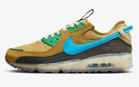 Nike Air Max 90 Terrascape Wheat Gold Blue Lightning Stadium Green DQ3987-700