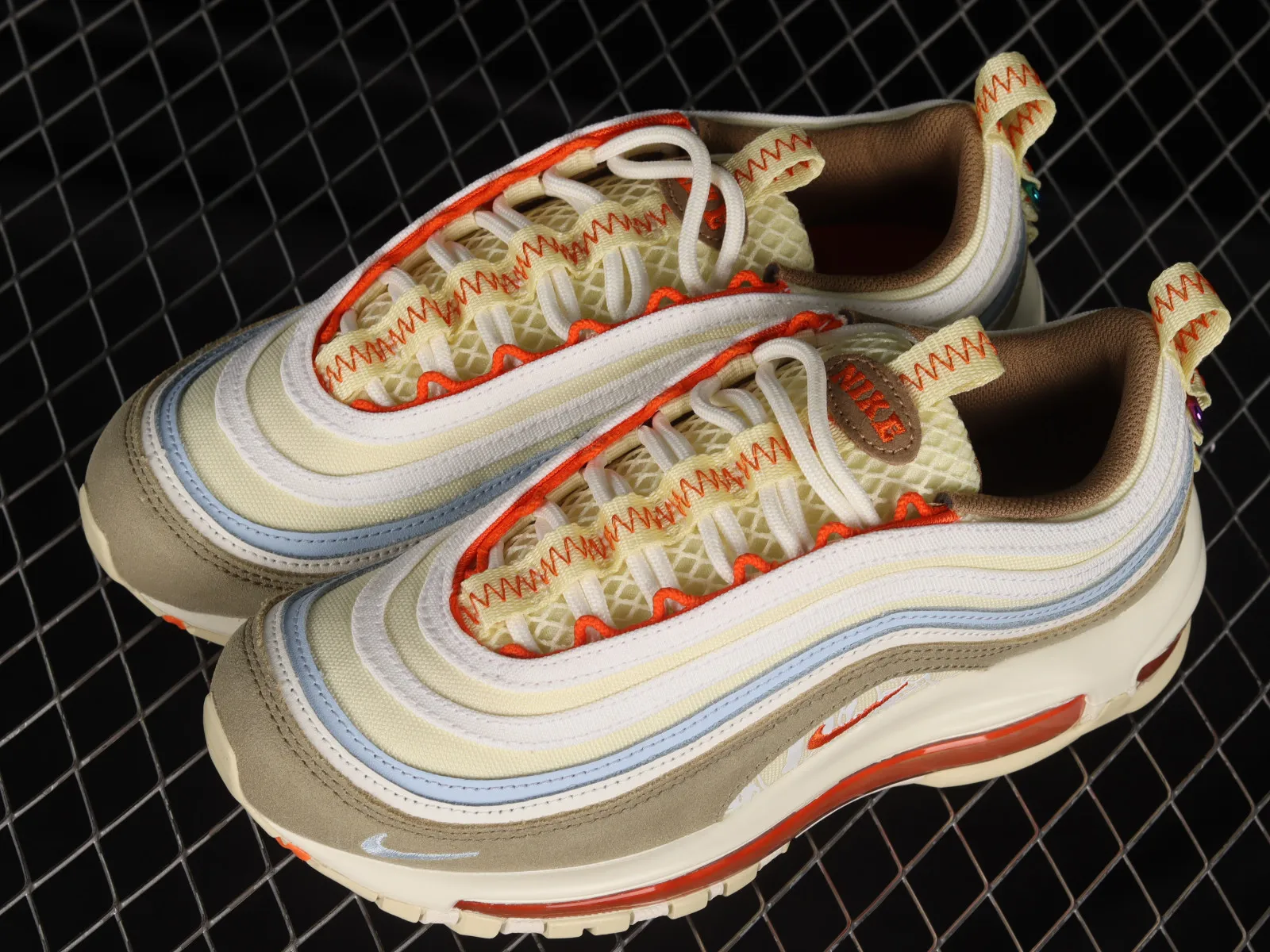 Nike Air Max 97 Alabaster Safety Orange Sail DX6037-781