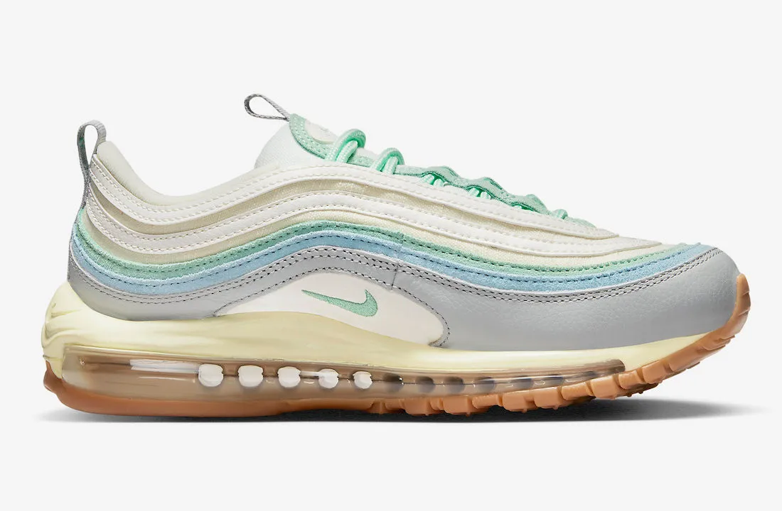 Nike Air Max 97 Certified Fresh Coconut Milk Enamel Green Worn Blue DX5766-131