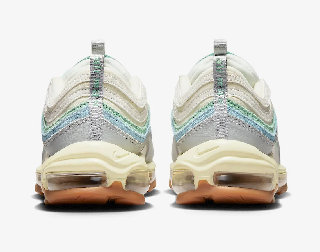 Nike Air Max 97 Certified Fresh Coconut Milk Enamel Green Worn Blue DX5766-131