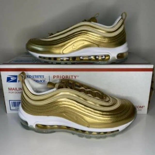 Nike air max 97 qs gold medal tokyo olympics edition cj0625 700 womens size 7.5